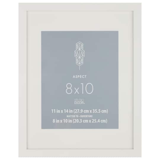 8 Pack: White 8&#x22; x 10&#x22; Frame with Mat, Aspect by Studio D&#xE9;cor&#xAE;